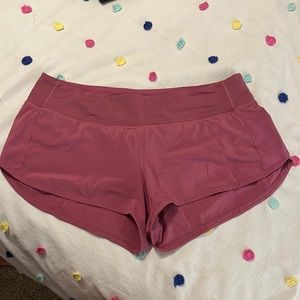 Lululemon pink shorts, size 10 regular